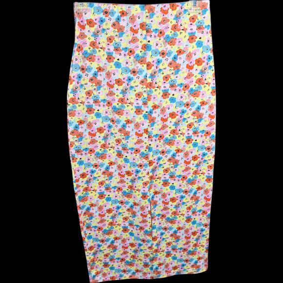 Vero Moda Floral Print Pencil Skirt Small Multi Polyester Blend NWT Stretch Midi - Picture 4 of 11